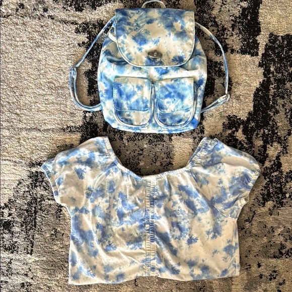 The Children's Place Other - Tie-Dye Backpack and Top Set